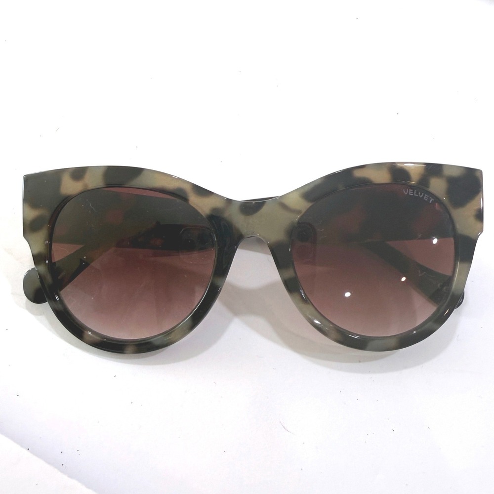 Velvet Eyewear Trends Sunglasses Olive Tortoise Shell Cat Eye Brown Gradient